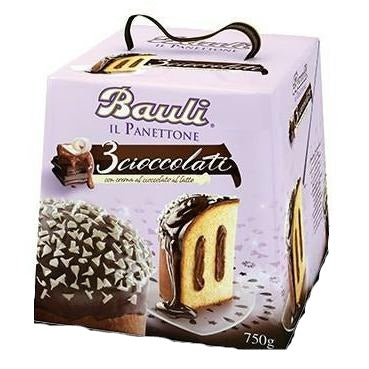 Panettone Tre Cioccolati Bauli (750g) Bauli